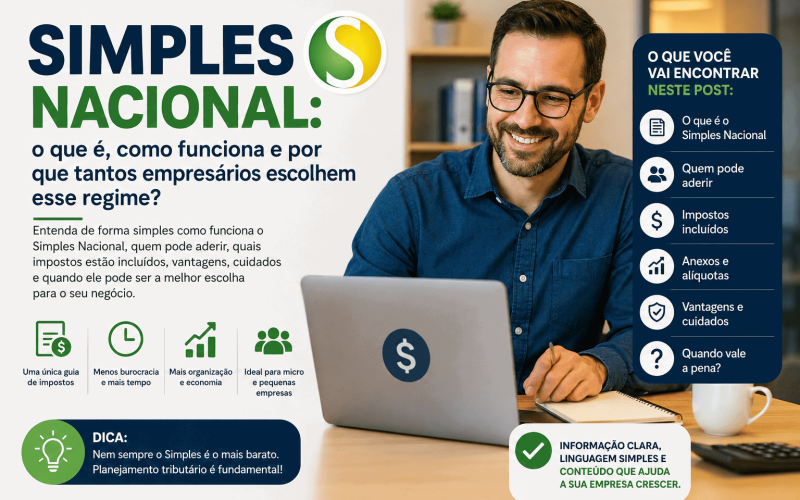 O que é o simples nacional, como funciona e por que tantos empresários escolhem esse regime?